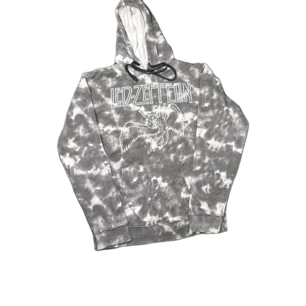 Led Zeppelin Men's Black Tie Dye Hoodie Sweatshirt 2021 Mythgem‎ Ltd Size S